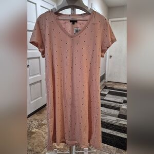 Clair de Lune Organic Cotton Sleep Shirt Blush Dot XL NWT